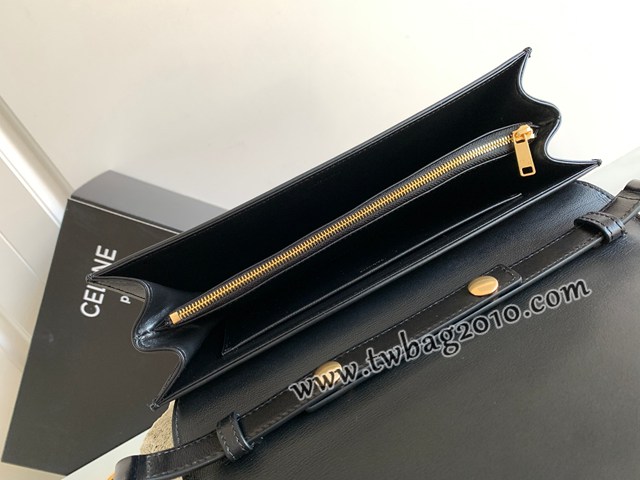 Celine專櫃2023新款TRAPEZE TRIOMPHE亮澤牛皮革手袋 賽琳凱旋門腋下包 sldj2348